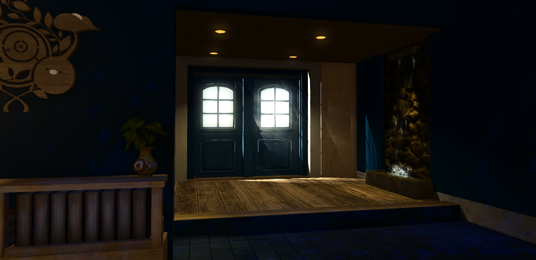 Private Beach Mansion rotating preview.